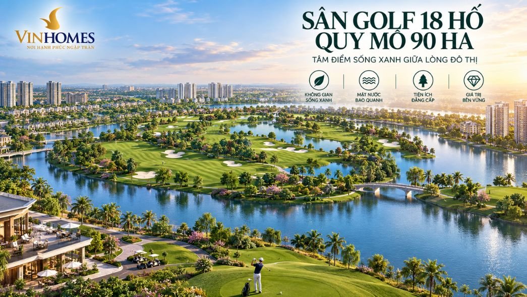 Sân golf và không gian sống ven mặt nước