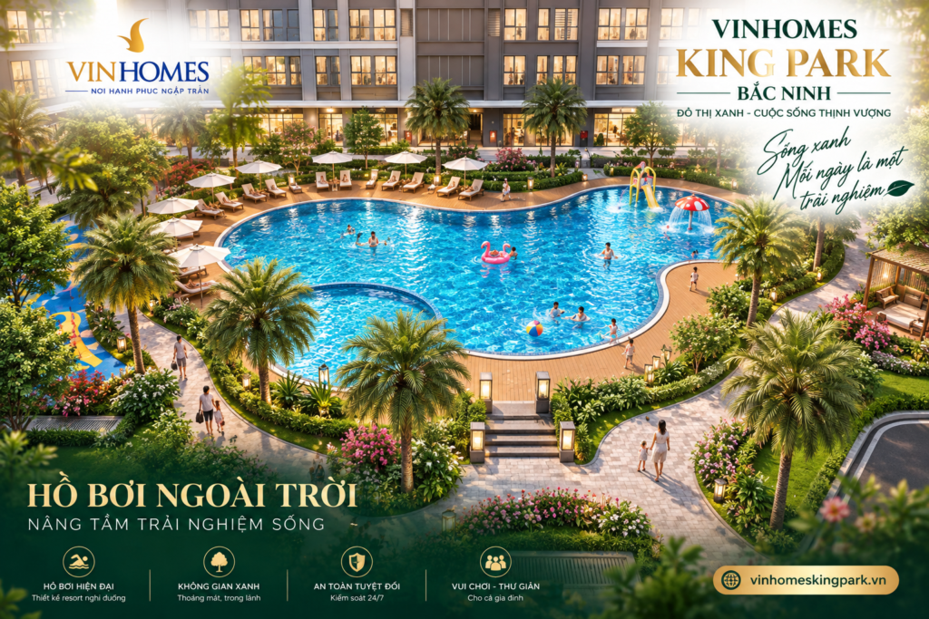hồ bơi nhiệt đới vinhomes king park