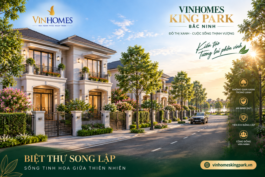 biệt thự song lập vinhomes king park
