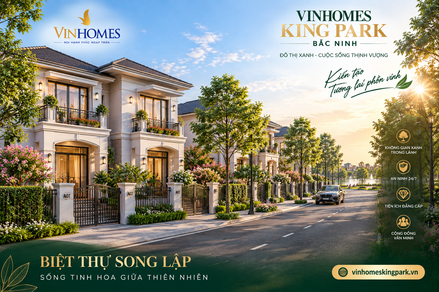 biệt thự liền kề vinhomes king park bắc ninh