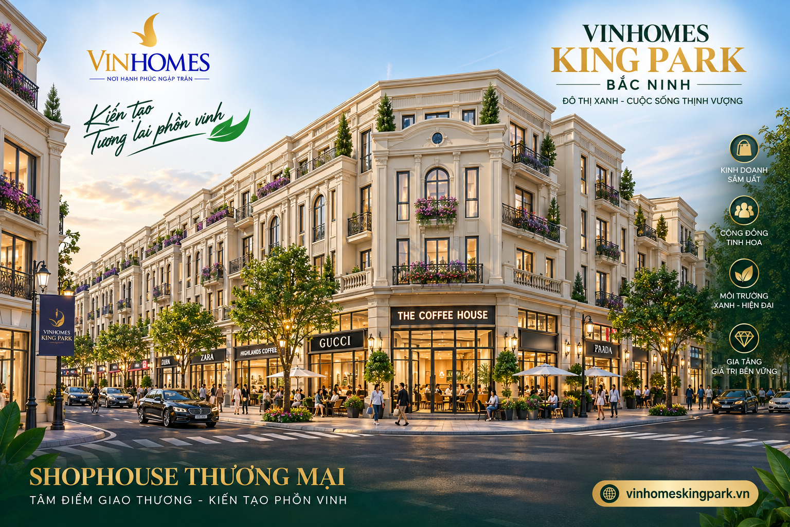 shophouse thương mại vinhomes king park