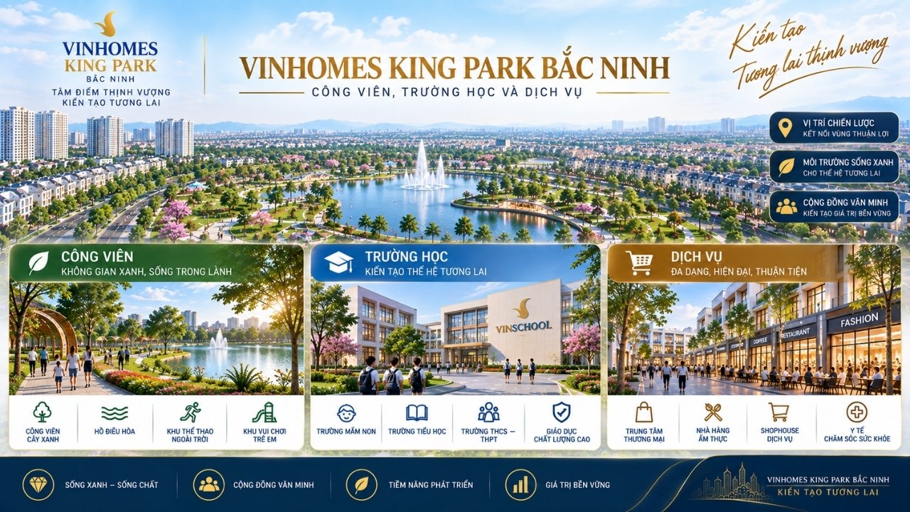 tiện ích vinhomes king park bắc ninh