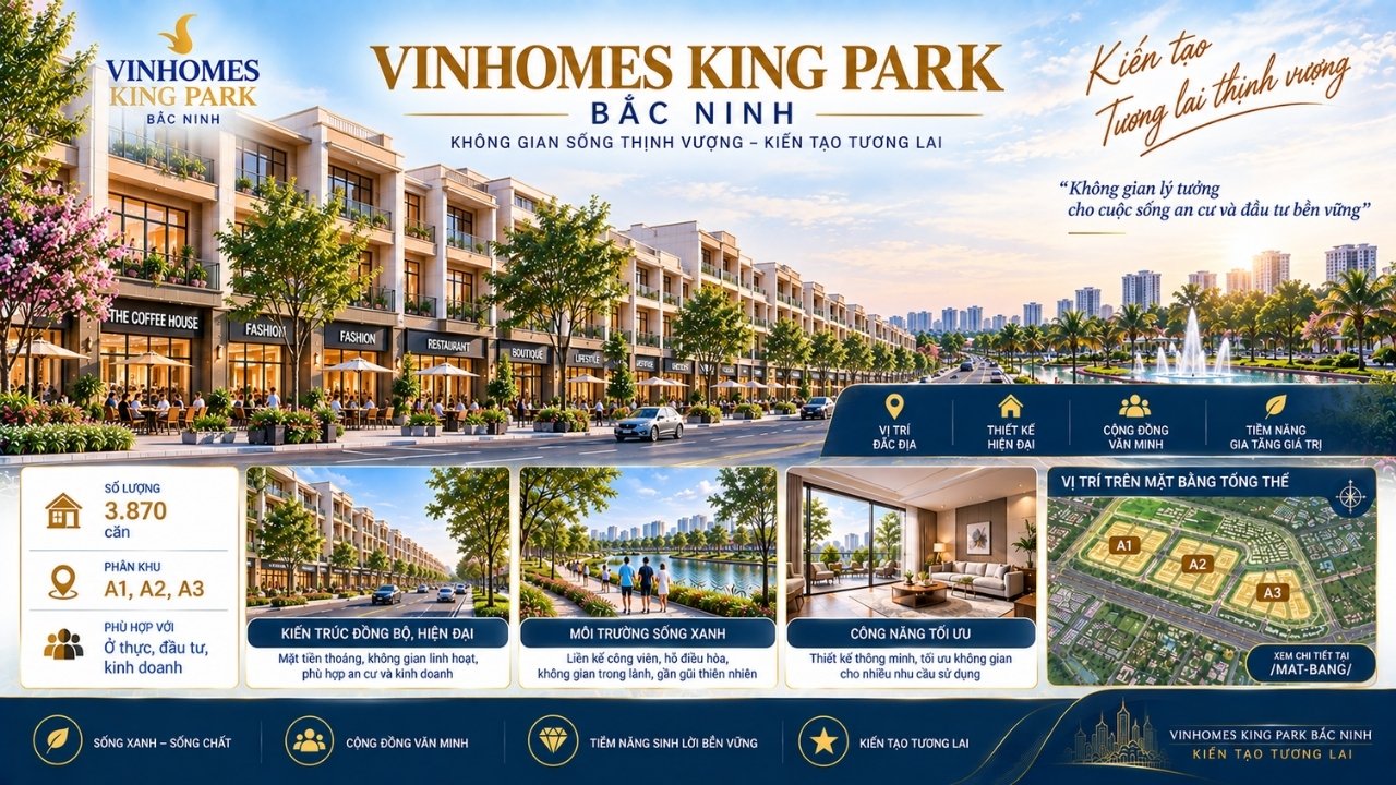 tổng quan vinhomes king park bắc ninh