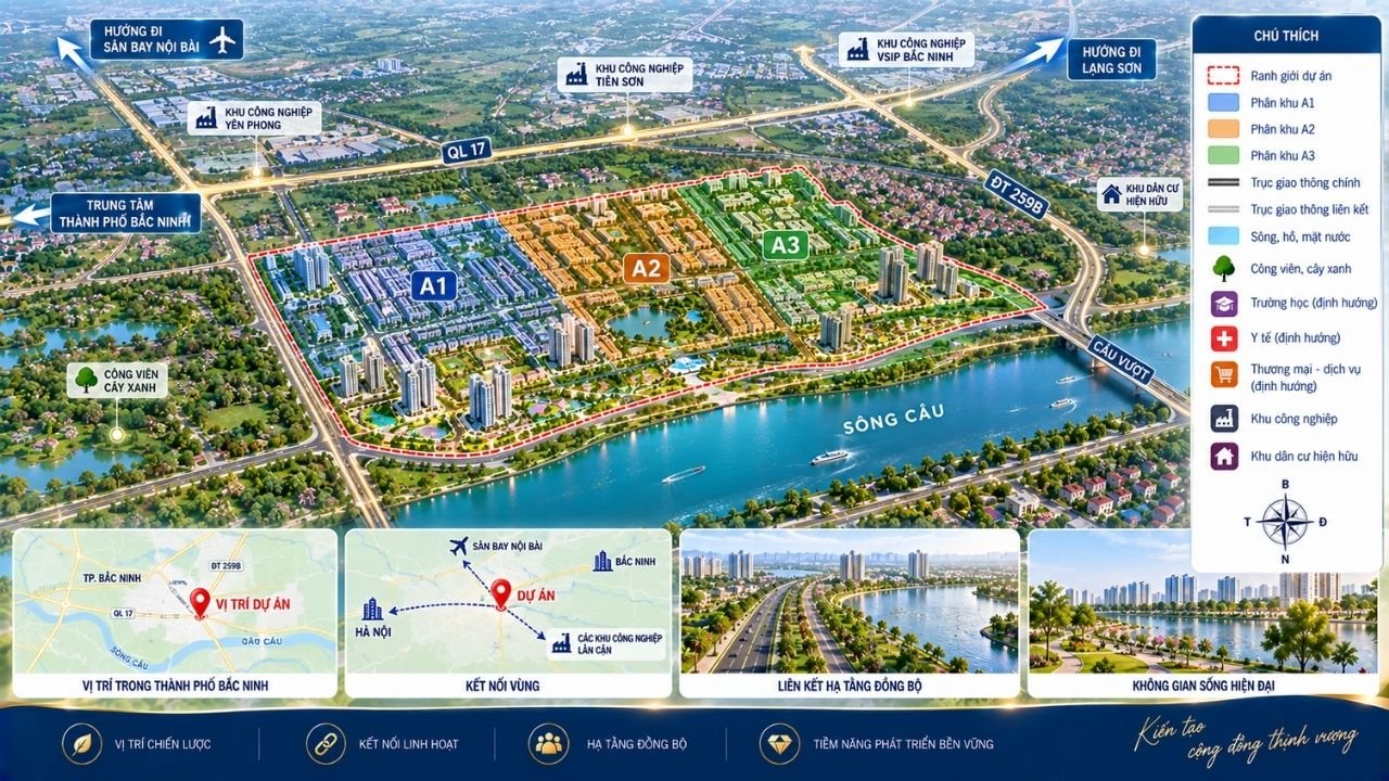 vị trí trong không gian quy hoạch đô thị